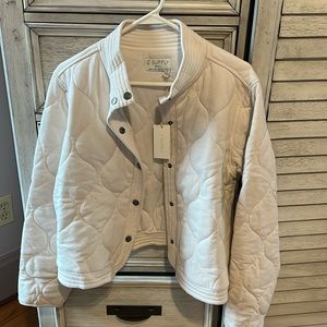 Z Supply redwood white quilted jacket